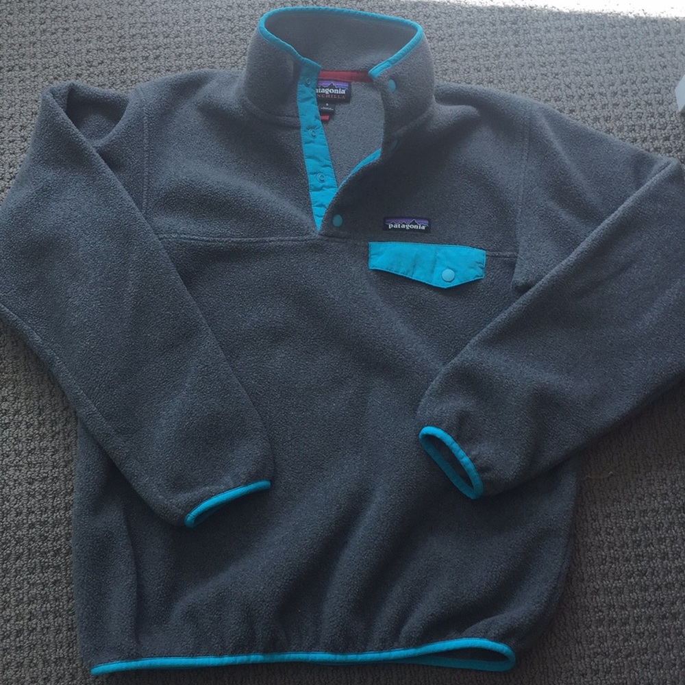 Patagonia synchilla small grey blue